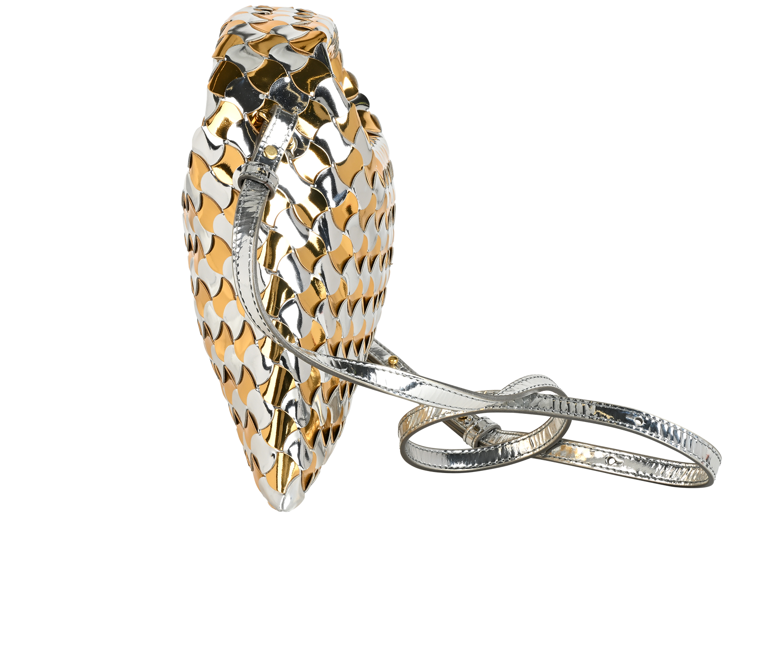 Mini Hop, &pound;950, Handbags, Gold/Silver, Leather, Bottom view